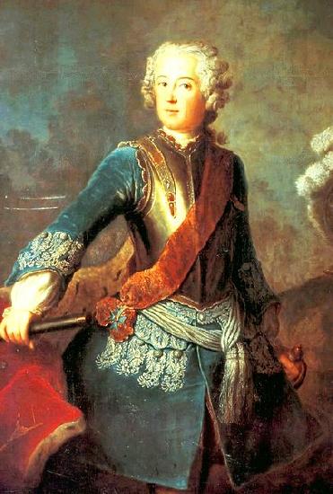 antoine pesne Kronprinz Friedrich von PreuBen oil painting image